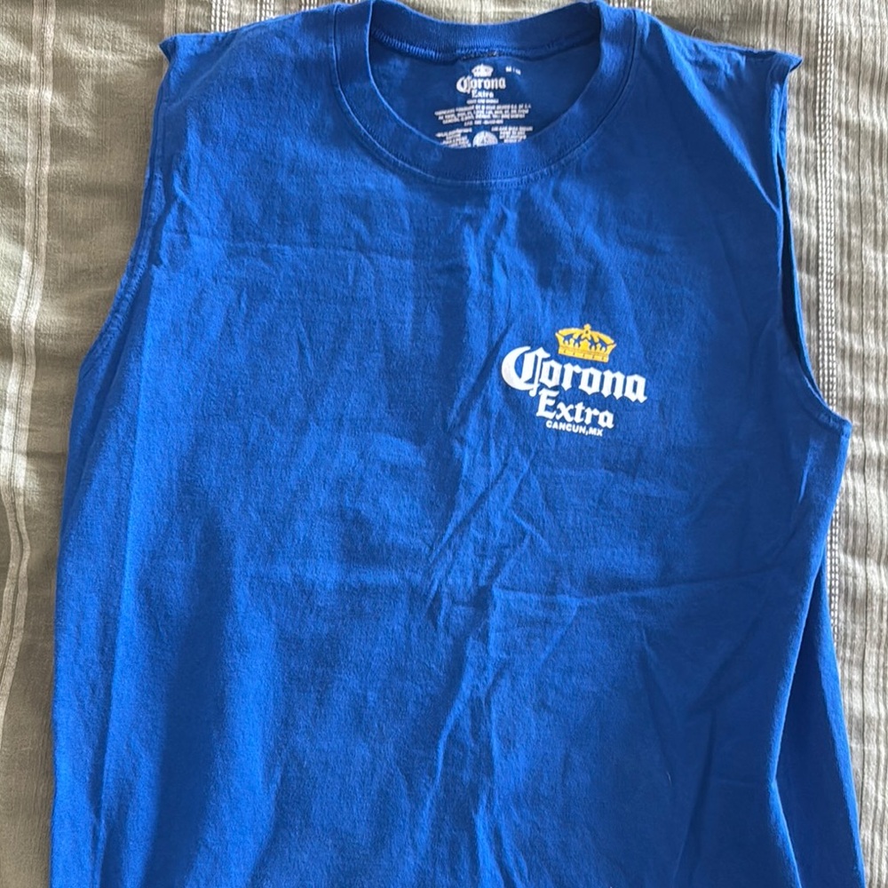Corona Extra Blue Sleeveless Shirt